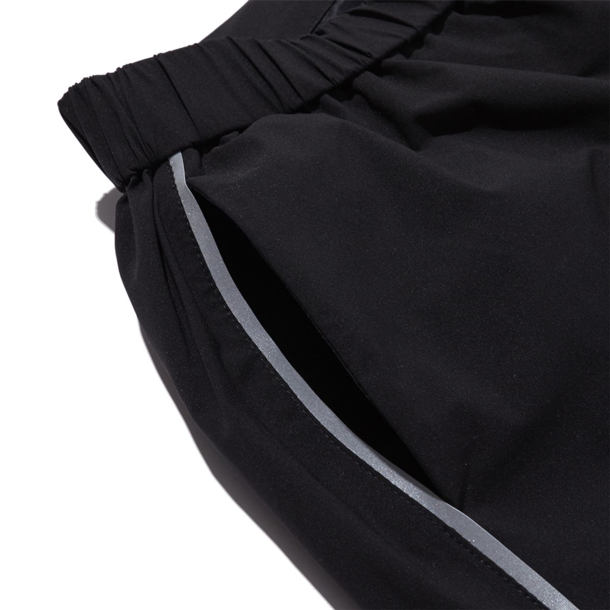 브라이언베리(BRIAN BERRY) POLY REFLECTOR SIDE PANTS_BLACK