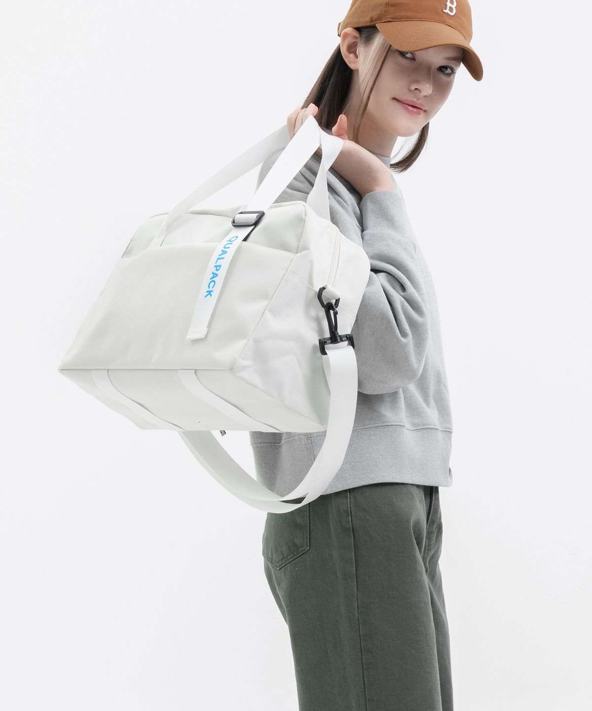 퀄팩(QUALPACK) 트래블 더플백 QB01 샌드베이지