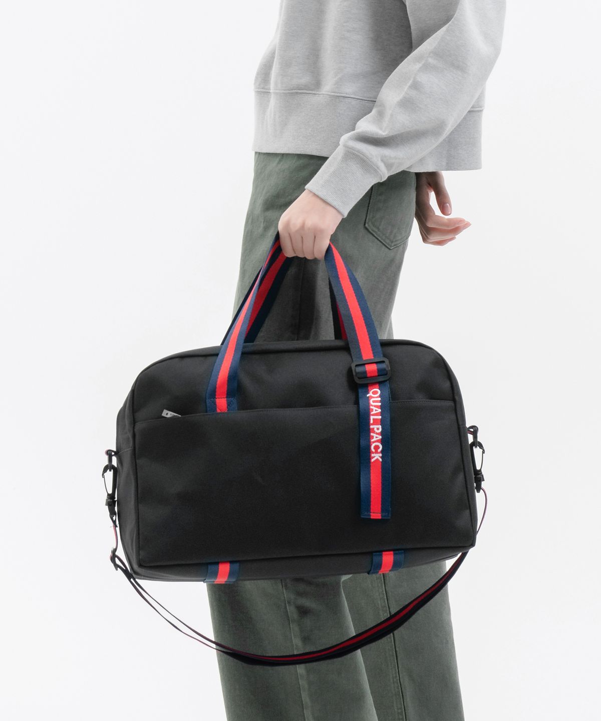 퀄팩(QUALPACK) 트래블 더플백 QB01 레드블랙