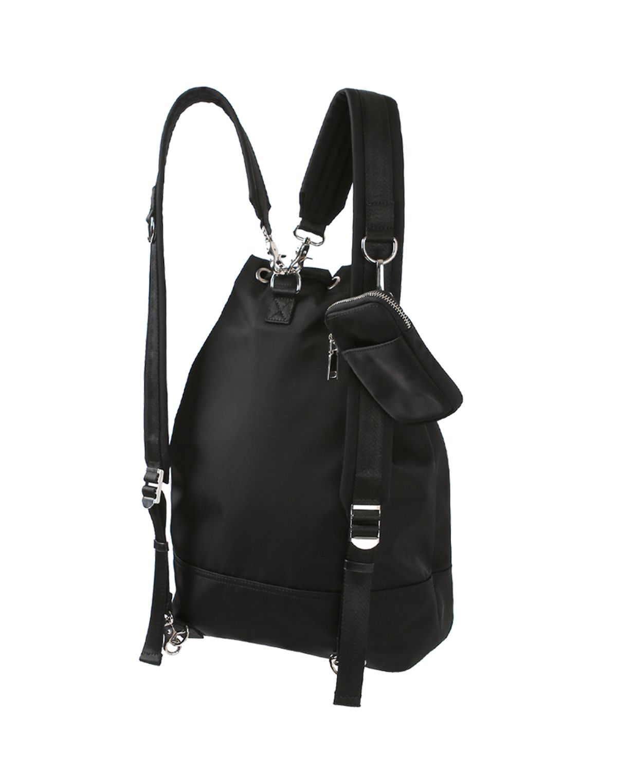 사비(4OUR B) Multi Bucket Bag Black