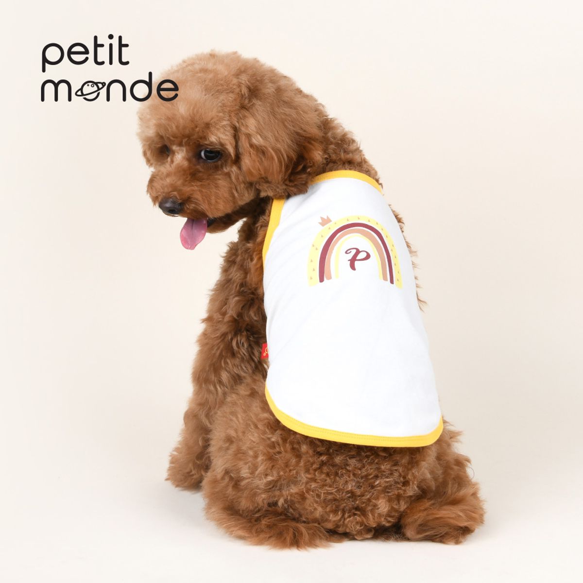쁘띠몽드(PETIT MONDE) 레인보우 끈 나시티