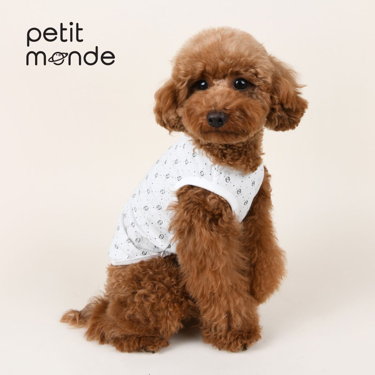 쁘띠몽드(PETIT MONDE) 몽드 패턴 나시티