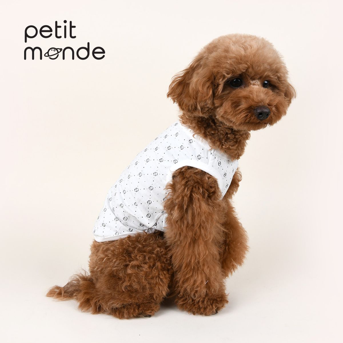 쁘띠몽드(PETIT MONDE) 몽드 패턴 나시티