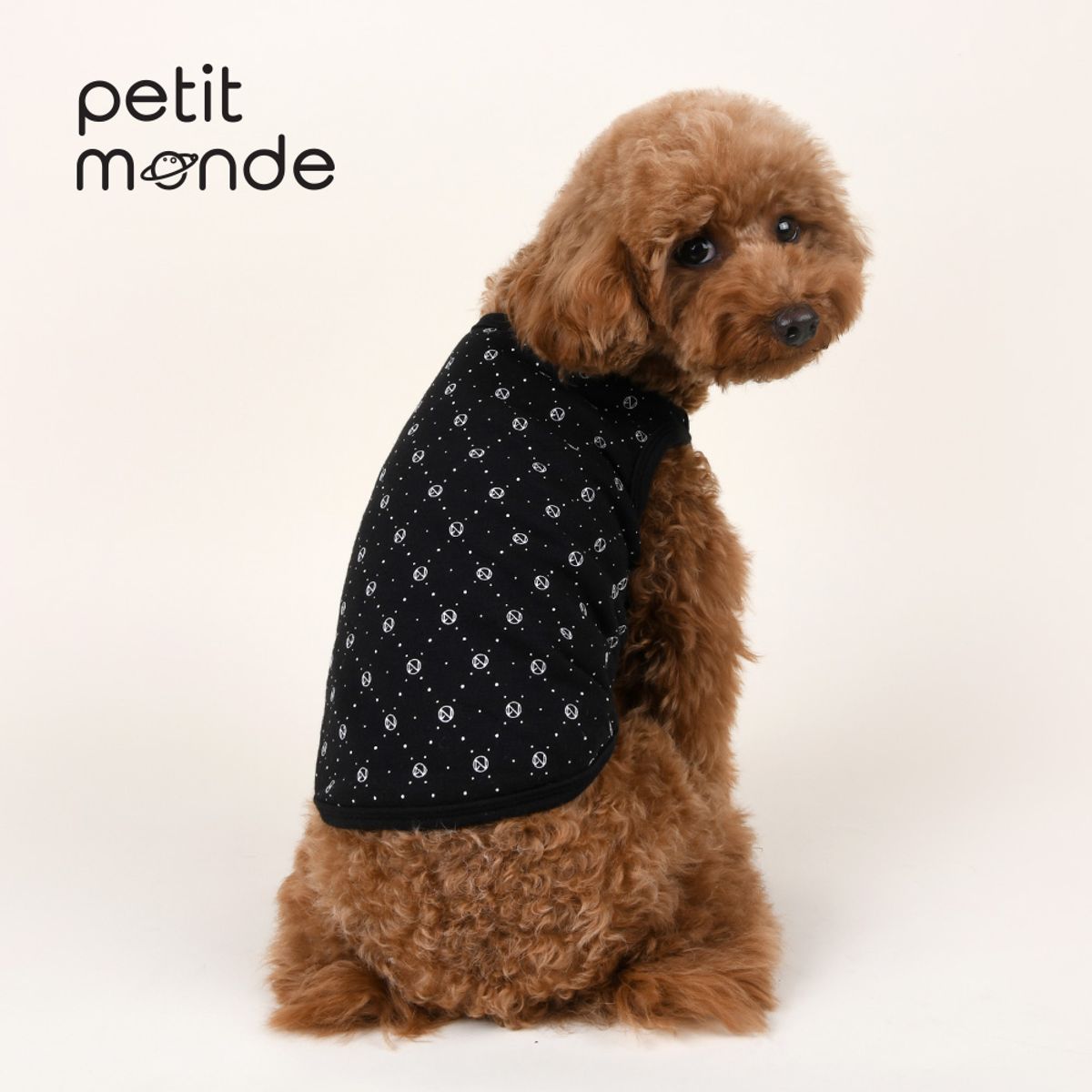 쁘띠몽드(PETIT MONDE) 몽드 패턴 나시티