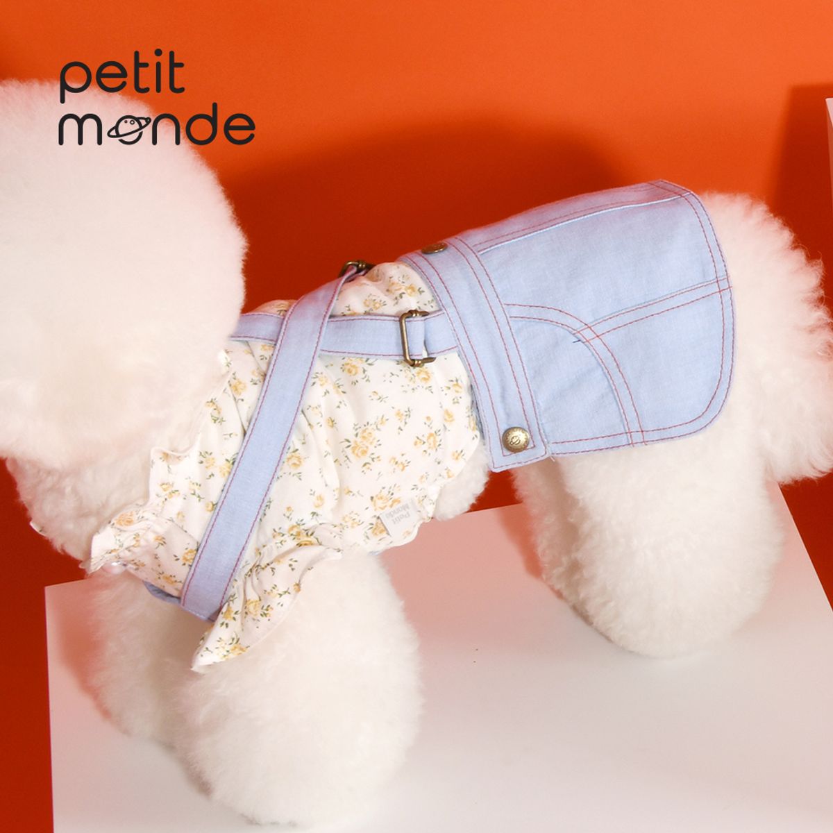쁘띠몽드(PETIT MONDE) 제니 청 멜빵 스커트