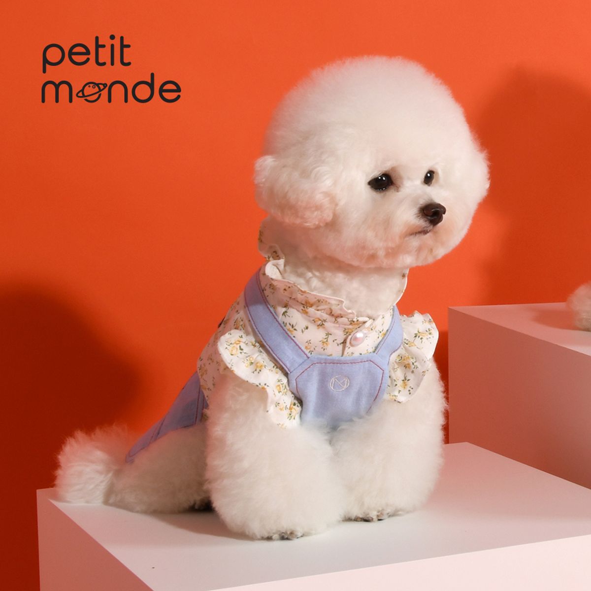 쁘띠몽드(PETIT MONDE) 제니 청 멜빵 스커트