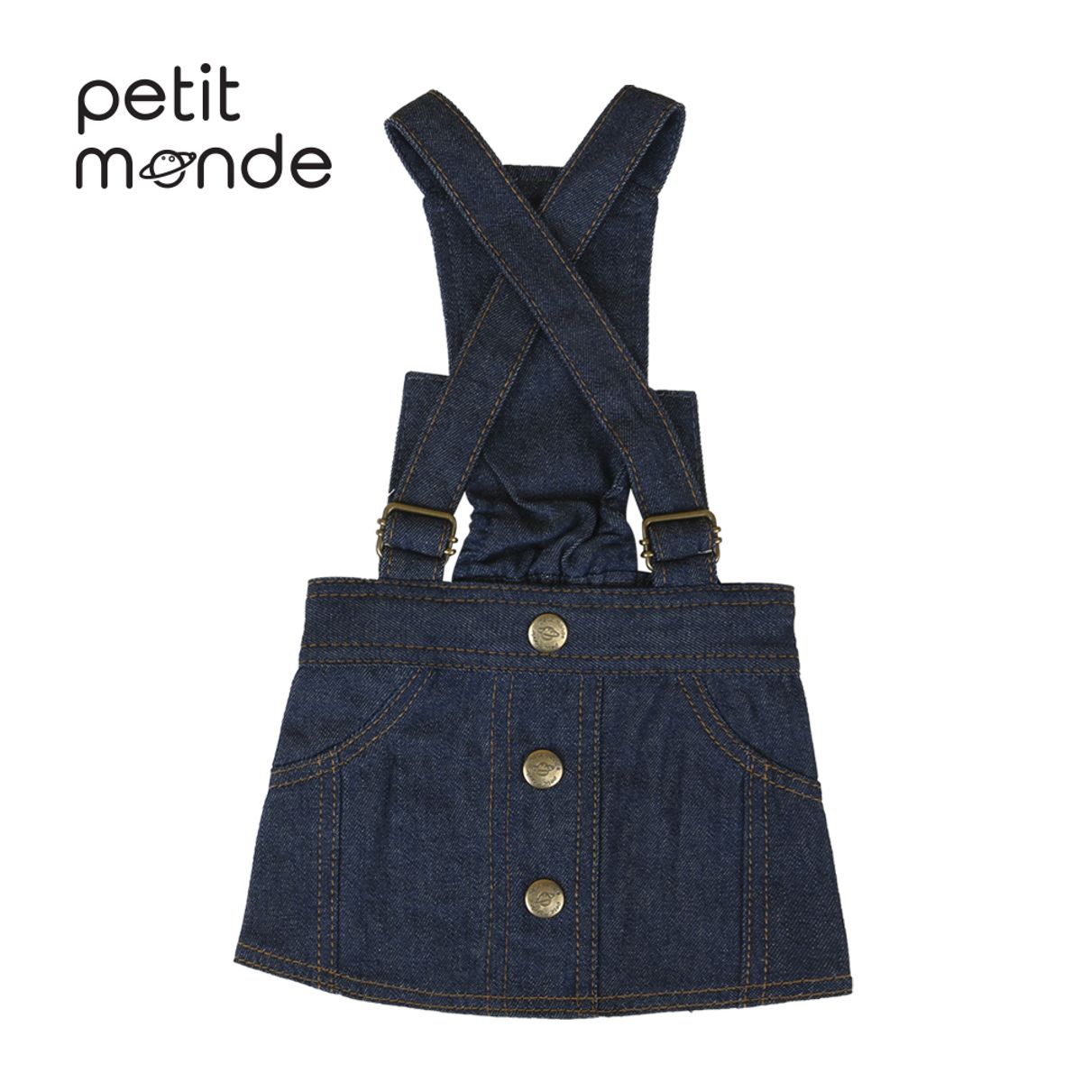 쁘띠몽드(PETIT MONDE) 제니 청 멜빵 스커트