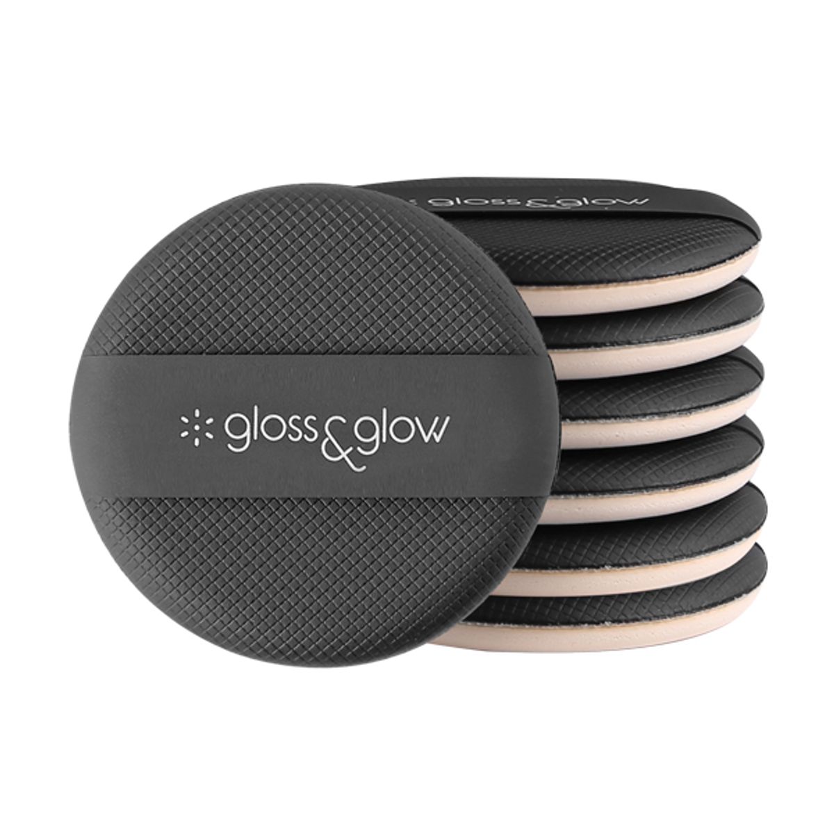 글로스앤글로우(GLOSS&GLOW) 국내생산 프리미엄 에어쿠션 원형 퍼프 7P