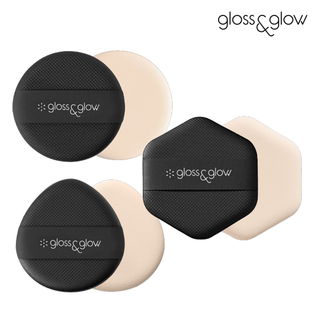 글로스앤글로우(GLOSS&GLOW) 국내생산 매직 에어쿠션 퍼프 6P (GG-66179-B6)