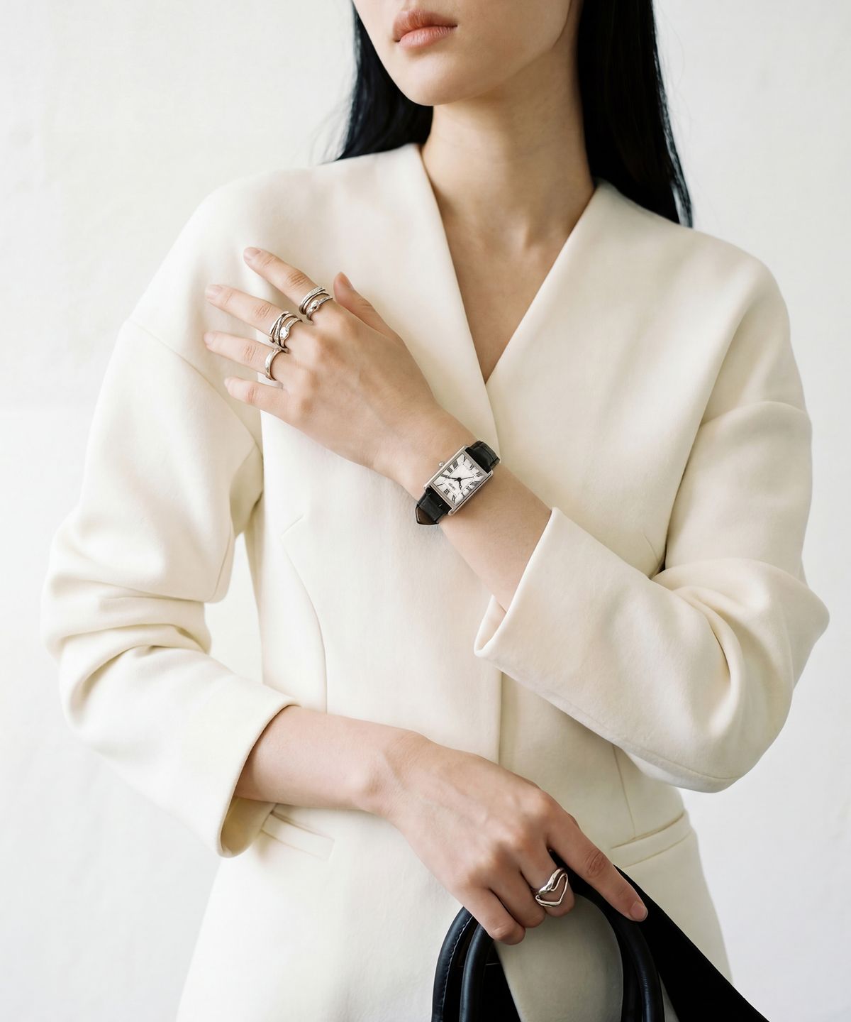 시아르고(SIARGO) SG-010CP-SB 펜넬 컬렉션 남자 여자 커플 가죽 손목 시계