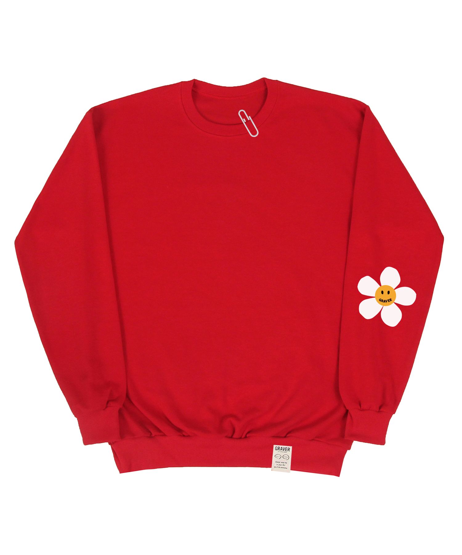 [GRAVER]★ELBOW PINK FLOWER DOT SWEATSHIRT Designer fashion, Seoul-fully created | W Concept