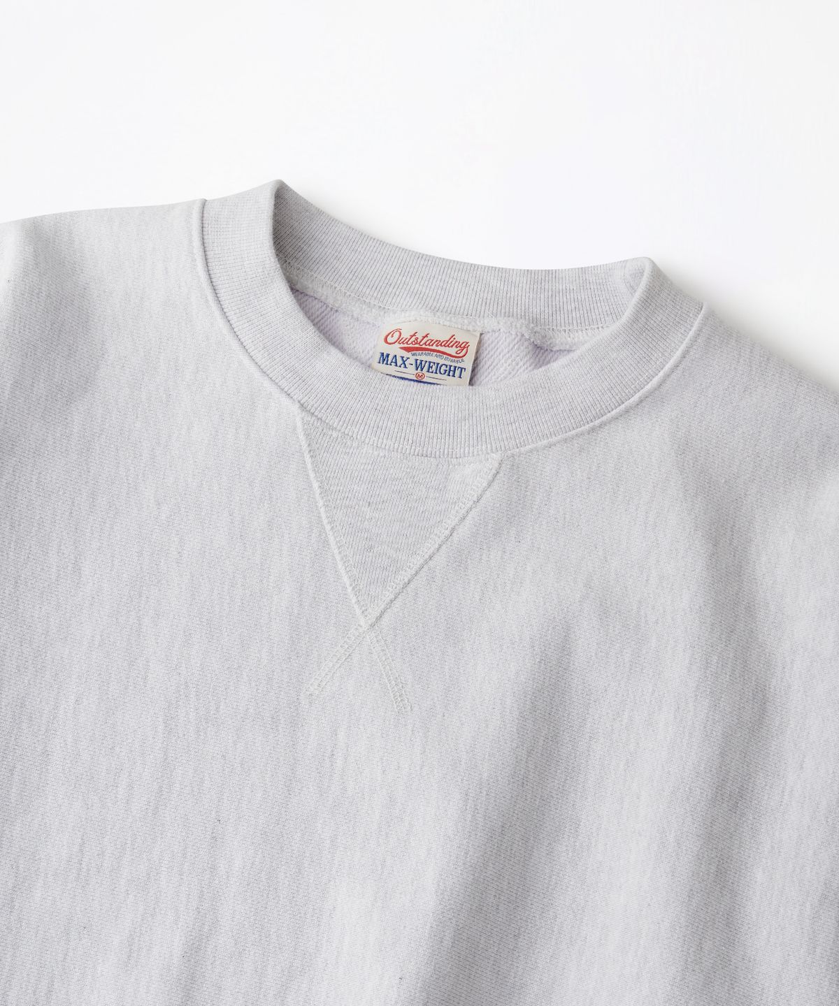 아웃스탠딩(OUTSTANDING) REVERSE HEAVY SWEAT_1%MELANGE GRAY