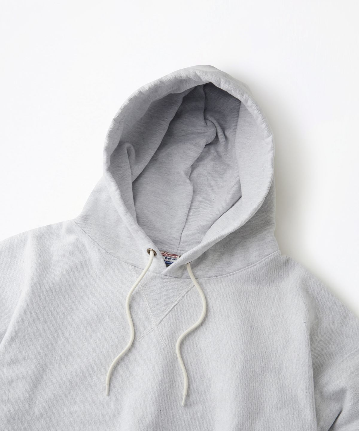 아웃스탠딩(OUTSTANDING) REVERSE HEAVY HOOD SWEAT_1%MELANGE GRAY