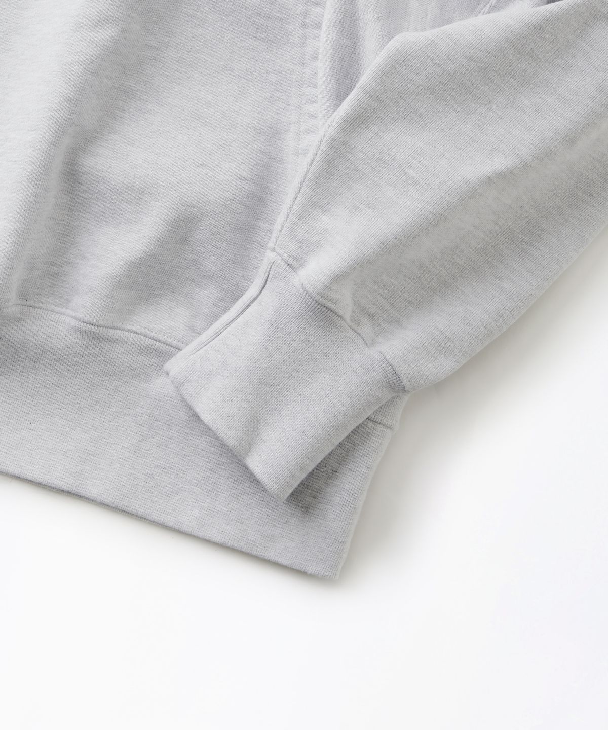 아웃스탠딩(OUTSTANDING) REVERSE HEAVY HOOD SWEAT_1%MELANGE GRAY