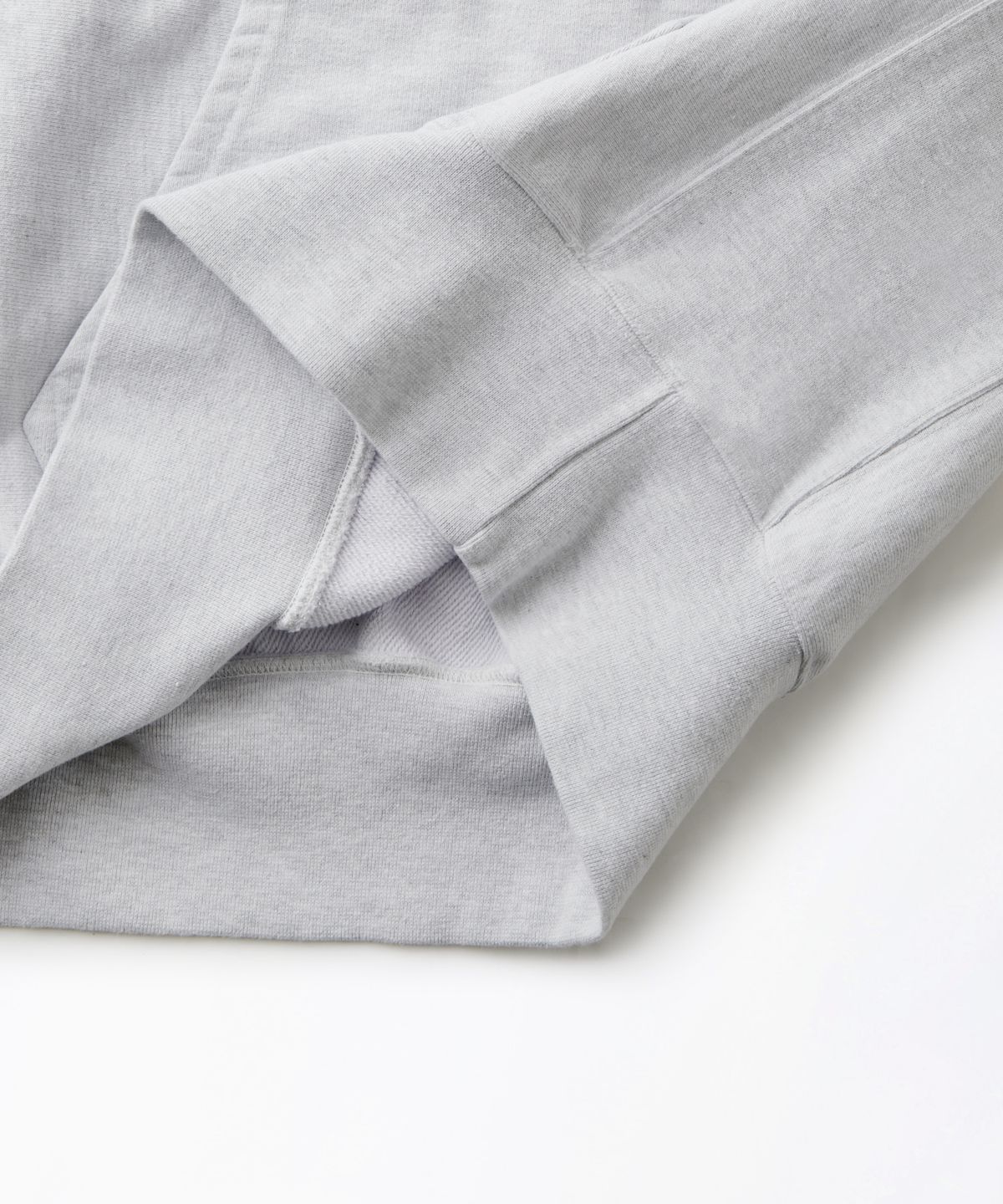 아웃스탠딩(OUTSTANDING) REVERSE HEAVY HOOD SWEAT_1%MELANGE GRAY