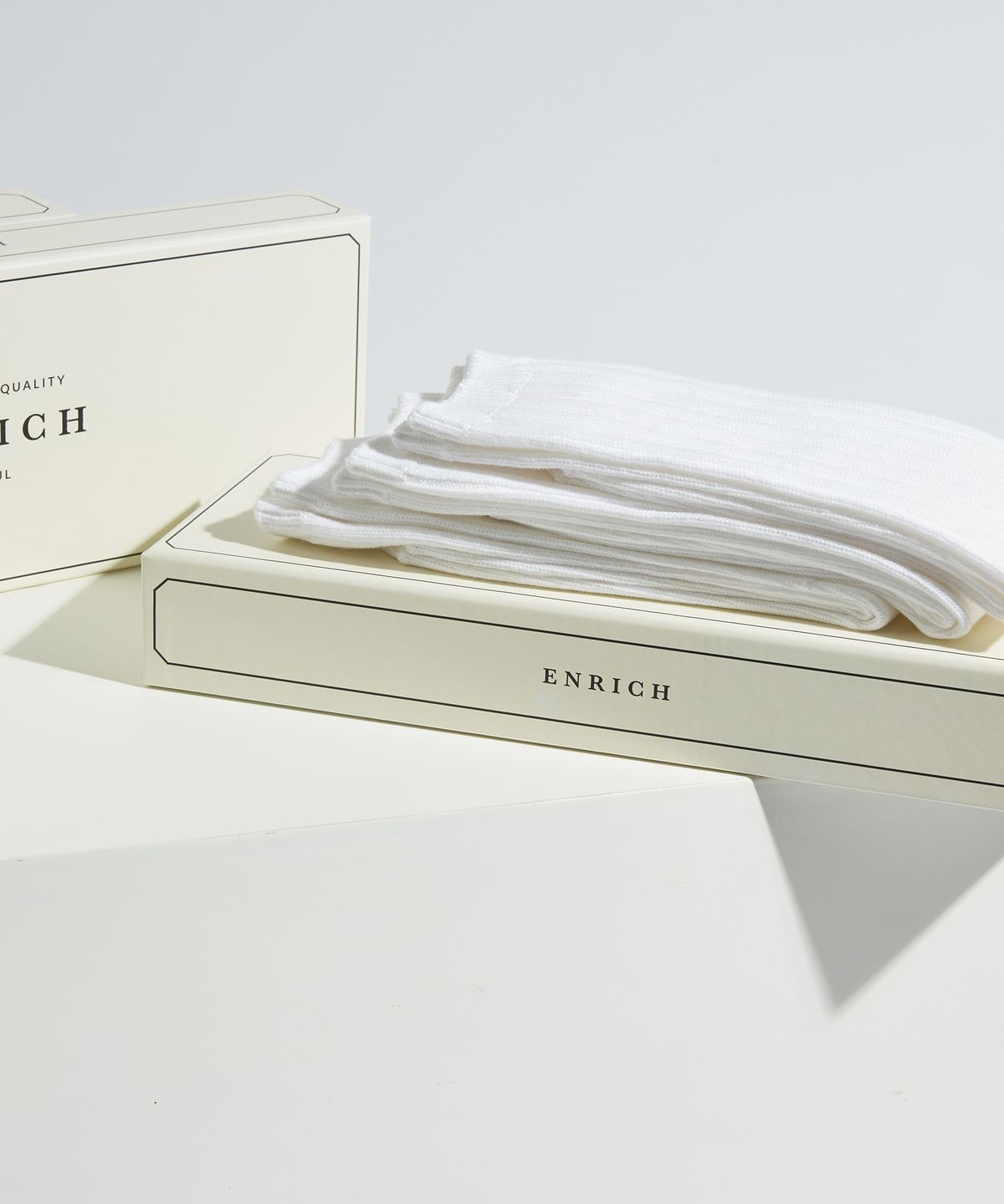 인리치(ENRICH) 헤비웨이트 삭스 - 플레인 화이트