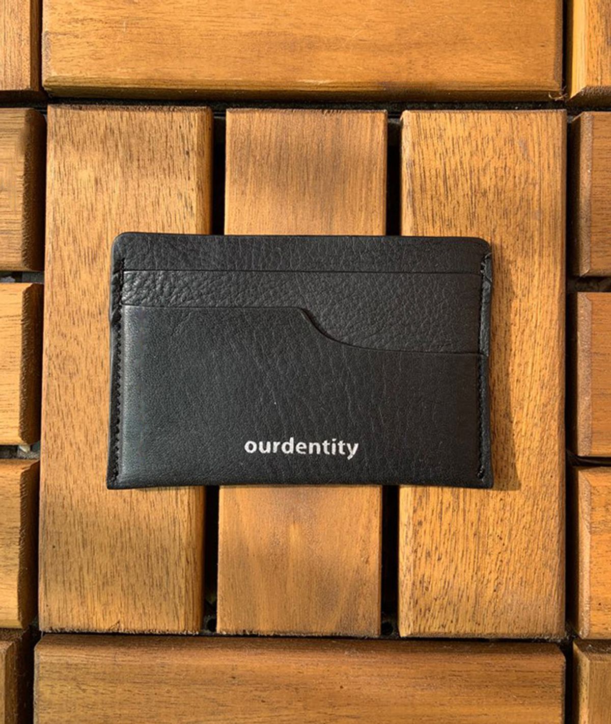 아워덴티티(OURDENTITY) 핸드메이드 카드지갑 블랙