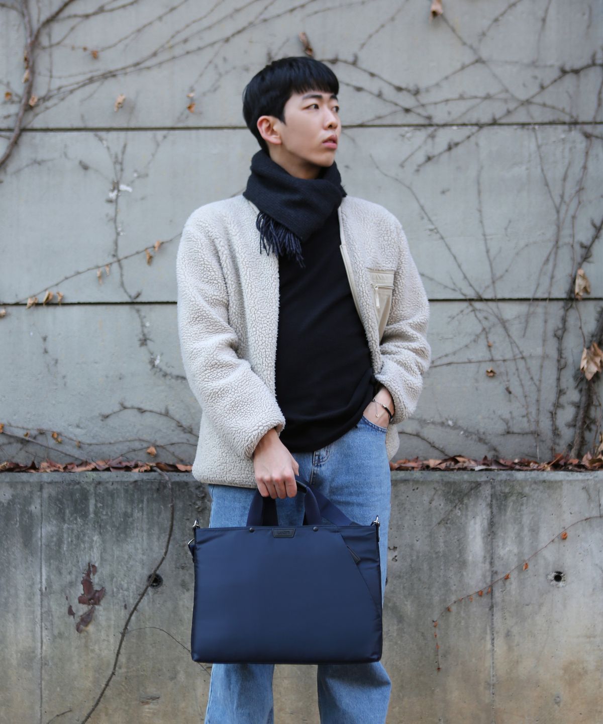란체티(LANCETTI) 루퍼  서류가방  LA-1102212 NAVY