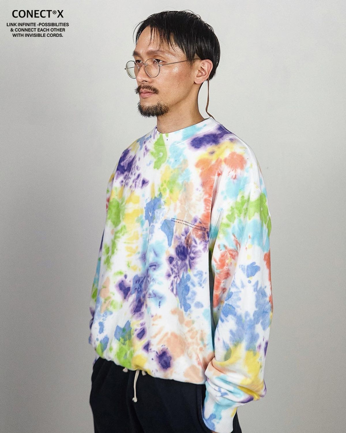 커넥트엑스(CONECTX) Genderless Color Pop Sweat Shirts(Rainbow)