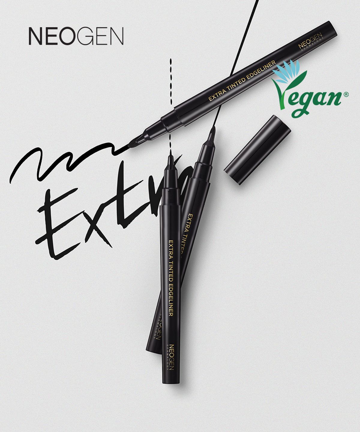 네오젠(NEOGEN) 번짐없는 깔끔 라인 워터프루프 엑스트라 틴티드 엣지라이너 아이라이너