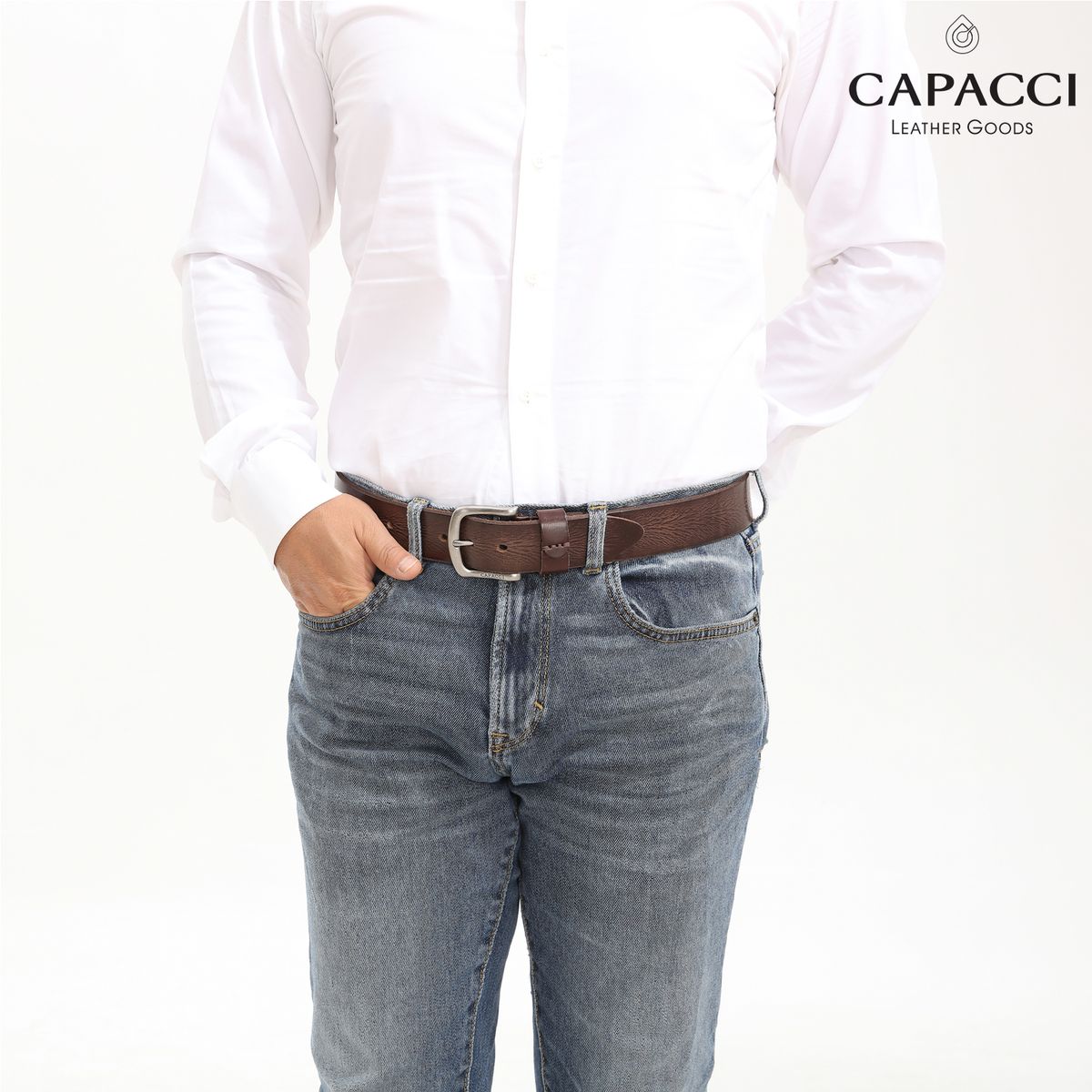 가파치(CAPACCI) CA-BK41 - 소가죽 남성벨트 정장 캐주얼벨트