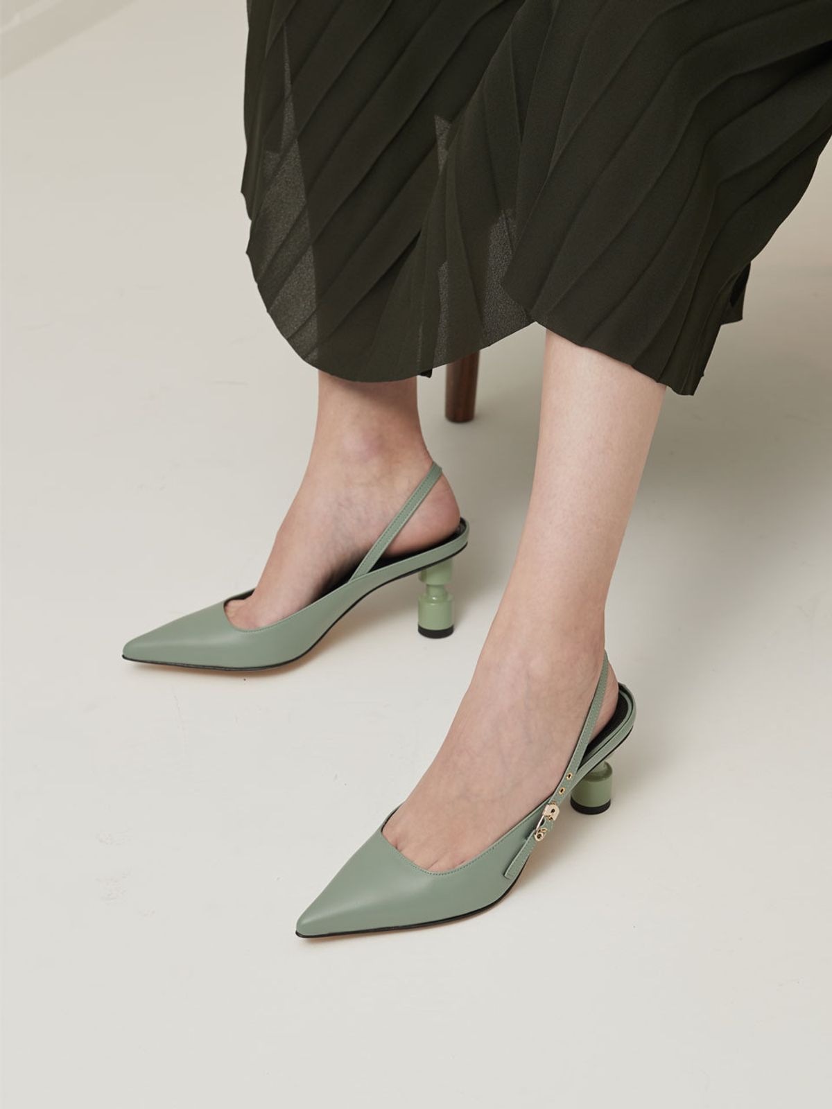 블랑토(BLANC TOE) 슬링백 B19F03-MINT