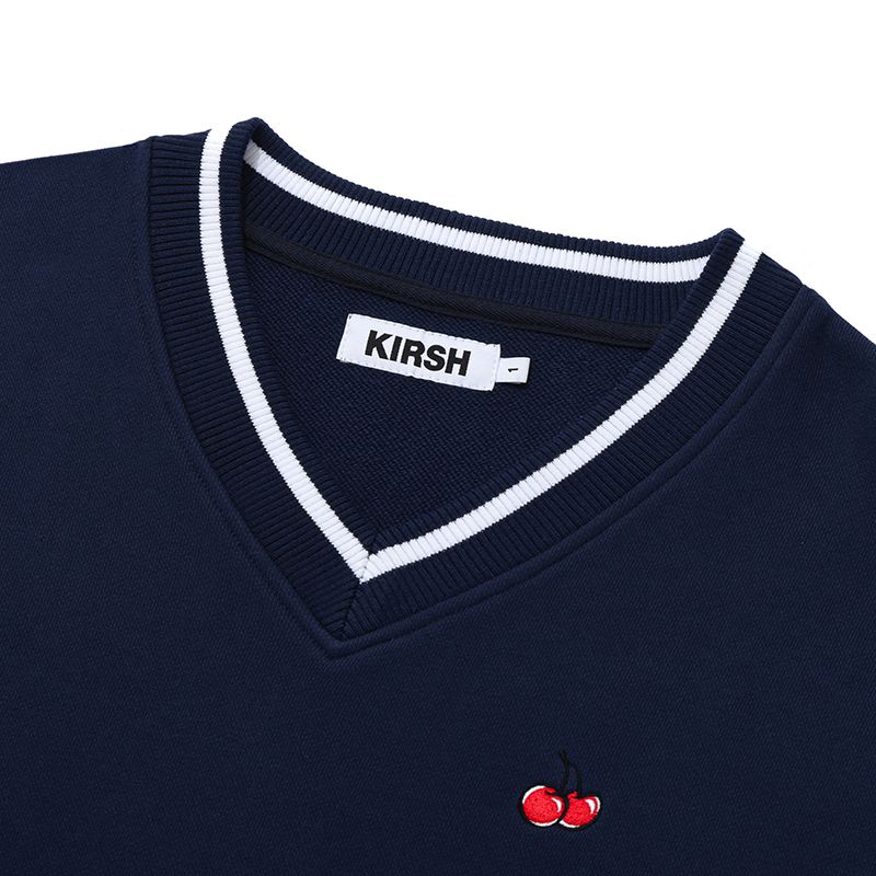 ★KIRSH★ Kirsch Plain Button Point Sweatshirt Dark Navy KIRSH PLAIN BUTTON POINT SWEATSHIRT [DARK NAVY] - KIRSH | 60