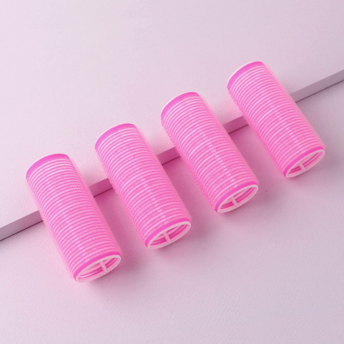 글로스앤글로우(GLOSS&GLOW) 점보 헤어롤 형광핑크 4P (66019)