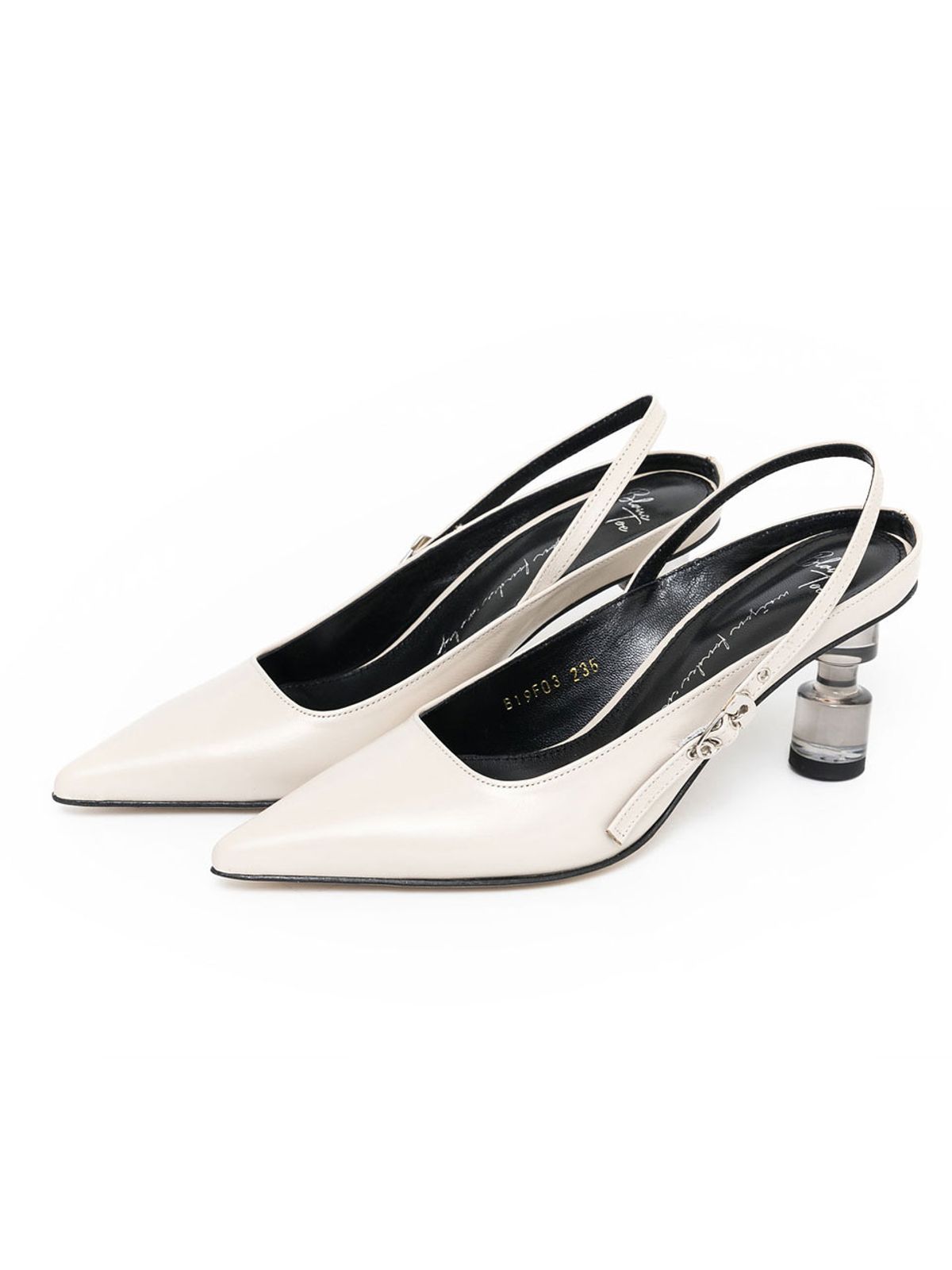 블랑토(BLANC TOE) 슬링백 B19F03-CREAM