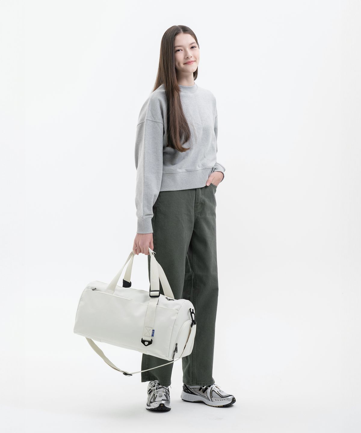 퀄팩(QUALPACK) 어센틱 트래블백 QB08 아이보리