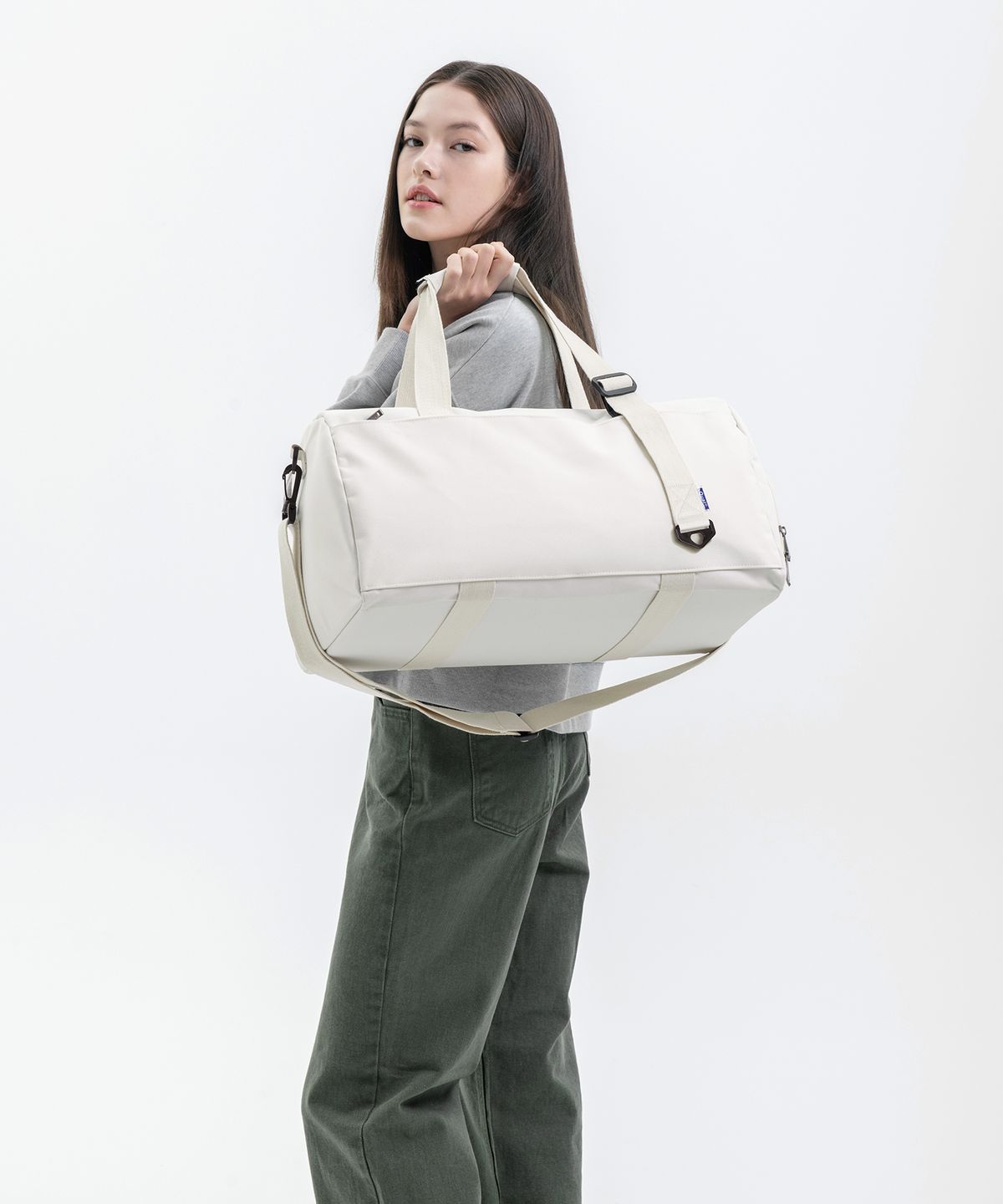퀄팩(QUALPACK) 어센틱 트래블백 QB08 아이보리