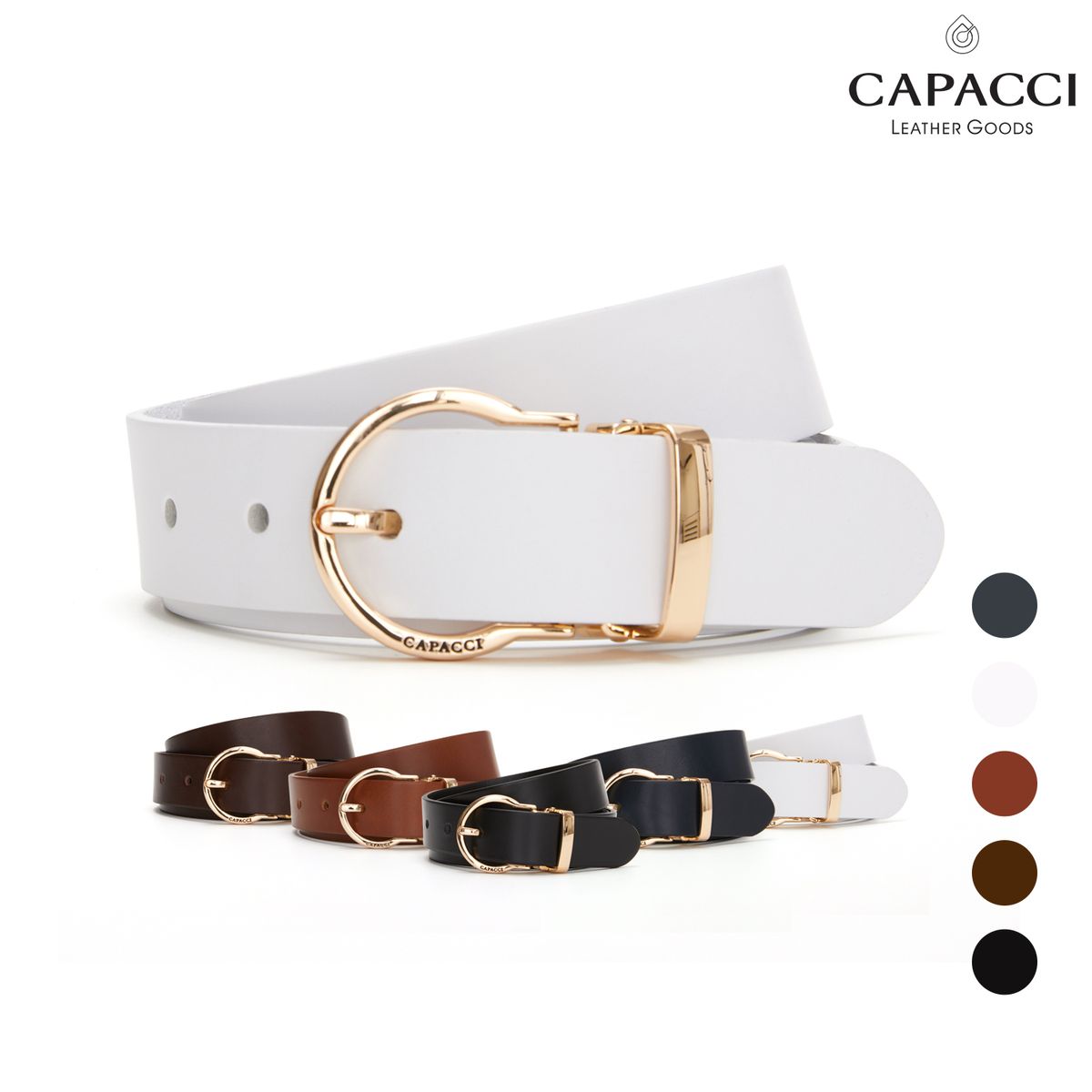 가파치(CAPACCI) CB-12T6 - 소가죽 남성벨트 정장 캐주얼벨트