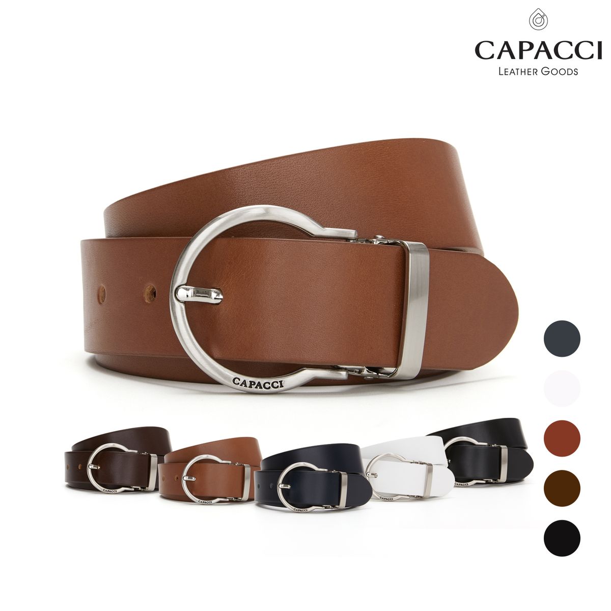 가파치(CAPACCI) CB-13T6 - 소가죽 남성벨트 정장 캐주얼벨트