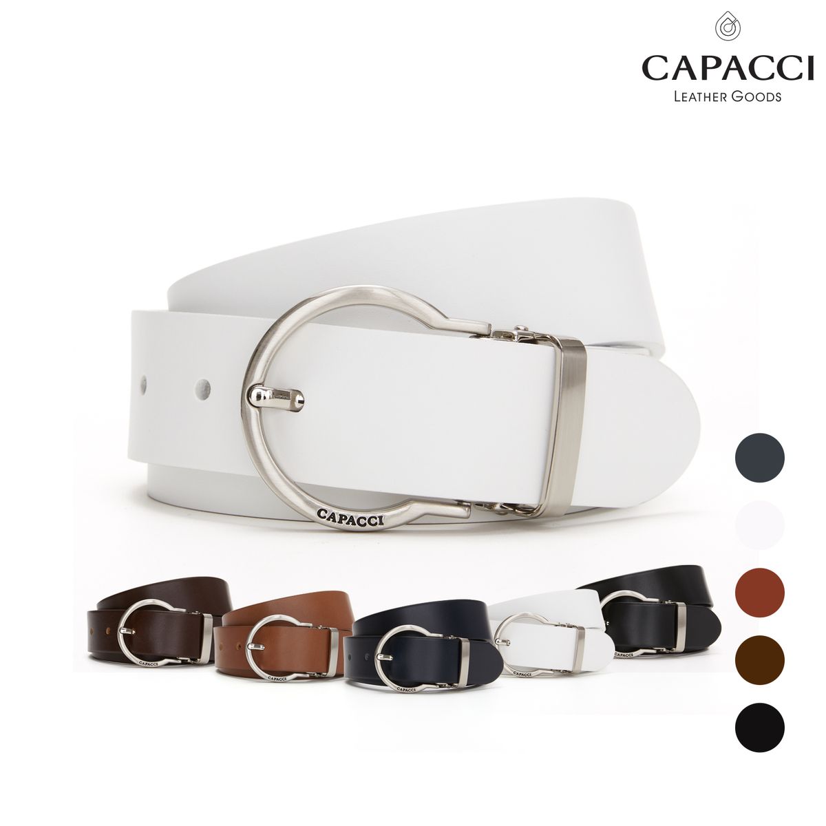 가파치(CAPACCI) CB-13T6 - 소가죽 남성벨트 정장 캐주얼벨트