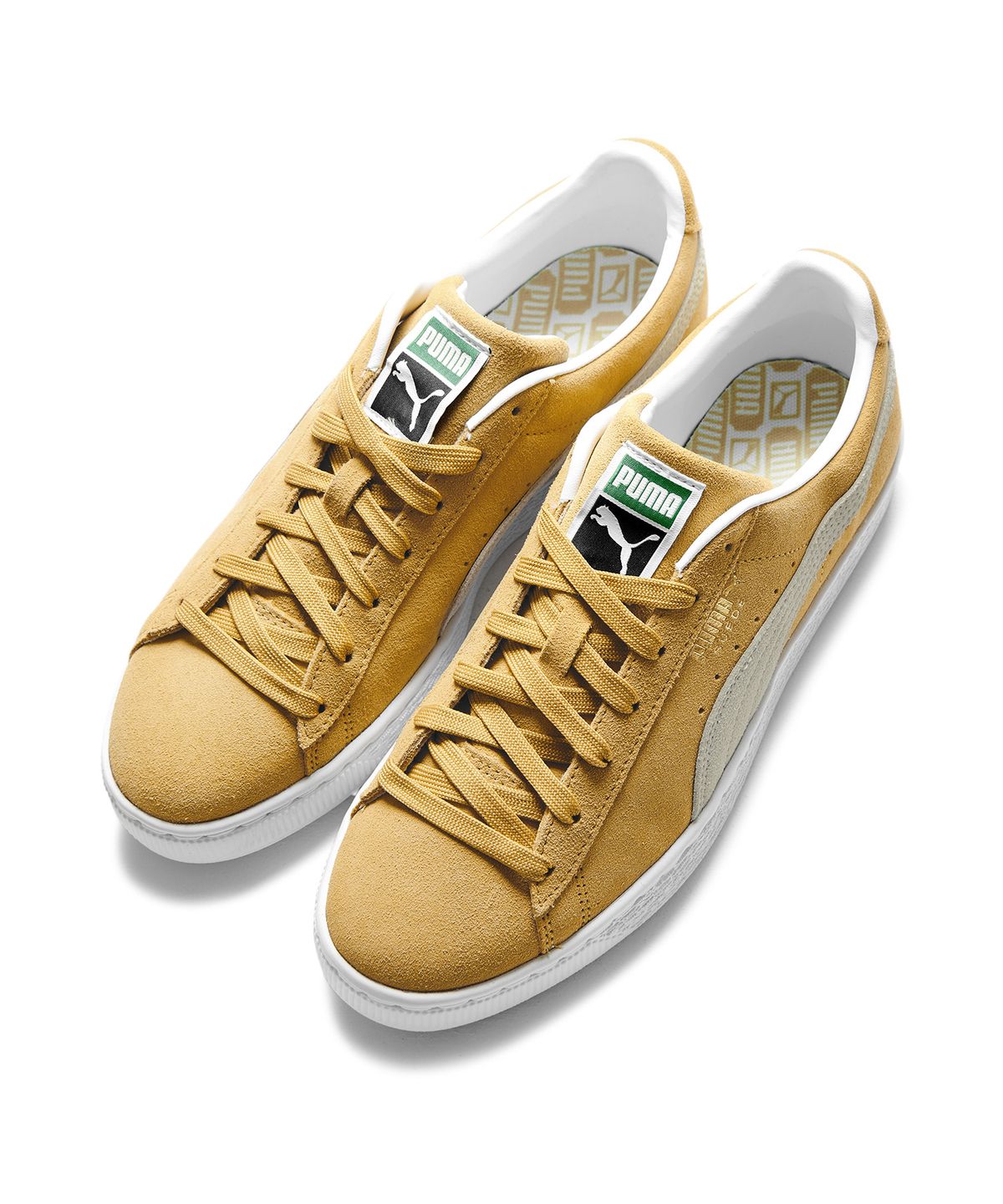 푸마(PUMA) 스웨이드 클래식 XXI - 머스타드:화이트 / 374915-05