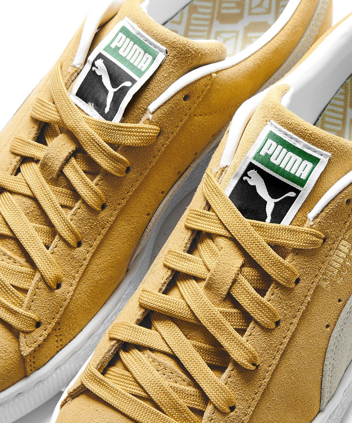 푸마(PUMA) 스웨이드 클래식 XXI - 머스타드:화이트 / 374915-05