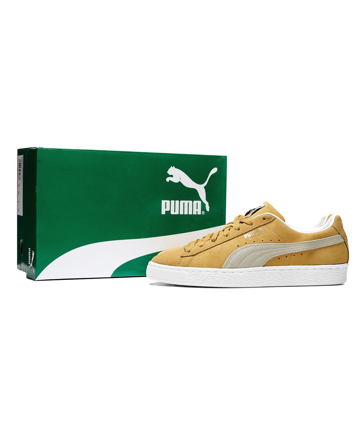 푸마(PUMA) 스웨이드 클래식 XXI - 머스타드:화이트 / 374915-05