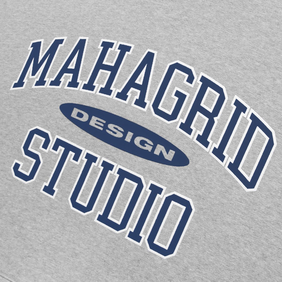 마하그리드(MAHAGRID) COLLEGE LOGO HOODIE GREY(MG2ESMM401A)