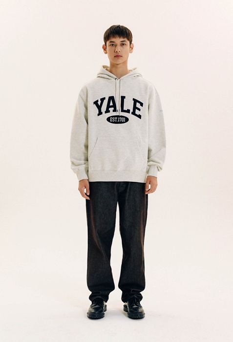 [ YALE ]★2 TONE ARCH HOODIE MUSINSA | YALE 2 TONE ARCH HOODIE BLACK