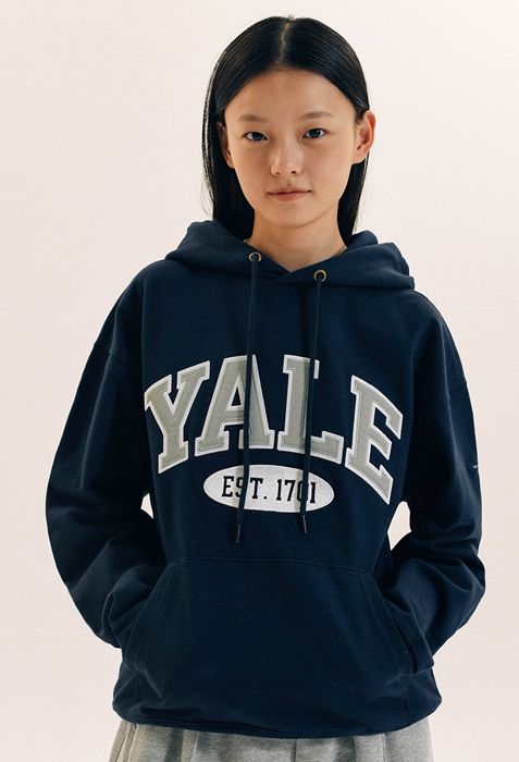 [ YALE ]★2 TONE ARCH HOODIE MUSINSA | YALE 2 TONE ARCH HOODIE BLACK