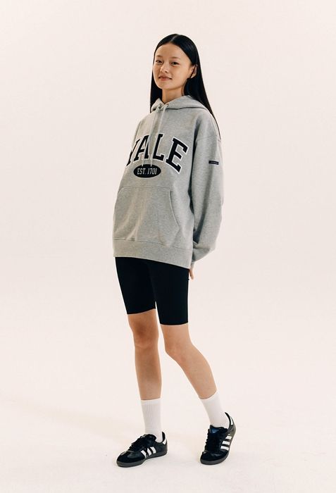 [ YALE ]★2 TONE ARCH HOODIE MUSINSA | YALE 2 TONE ARCH HOODIE BLACK