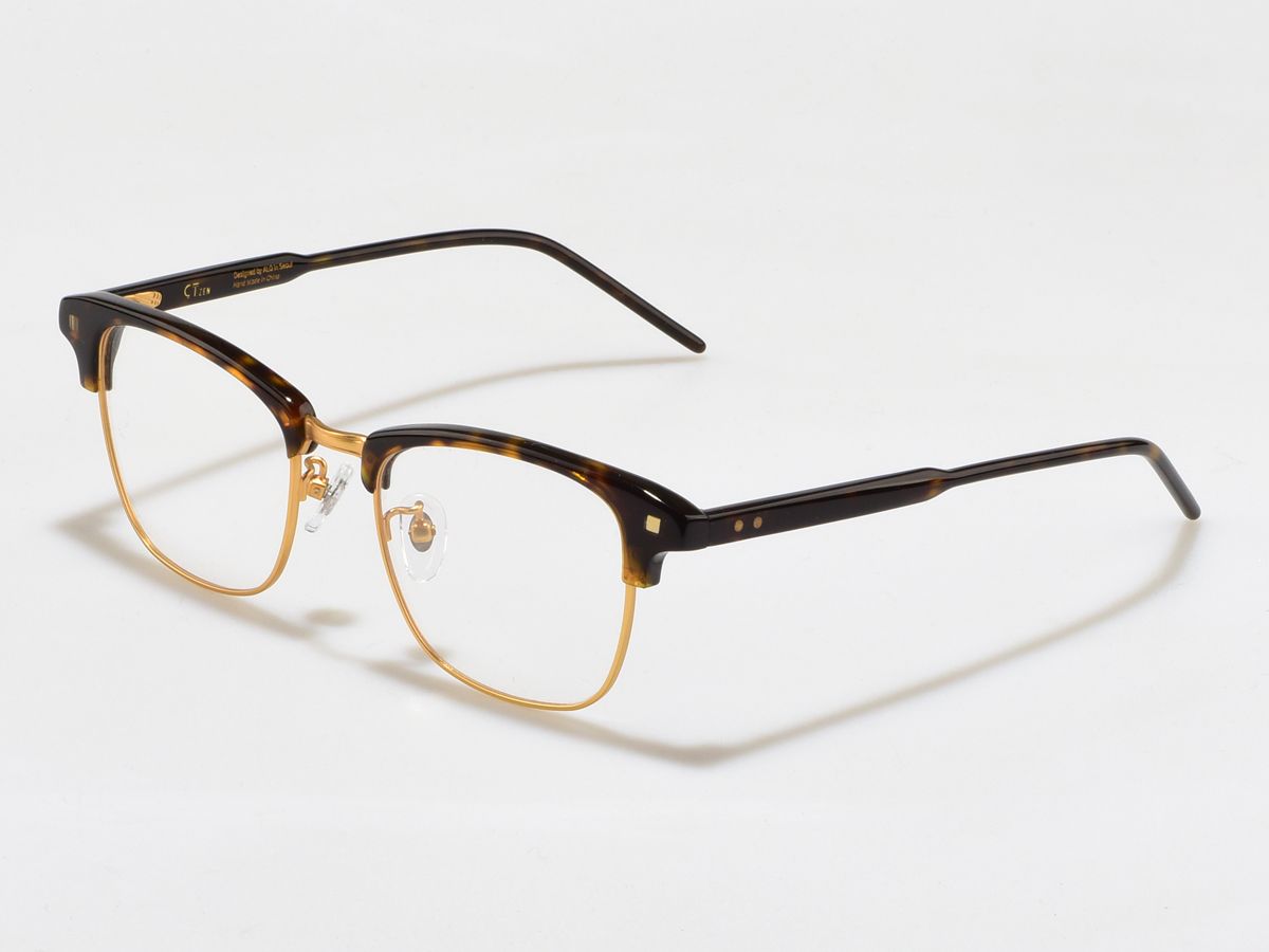 알로아이웨어(ALO EYEWEAR) [ALO:CTZEN] CI9708B C3 모던클래식 세미오버사이즈 호피 하금테