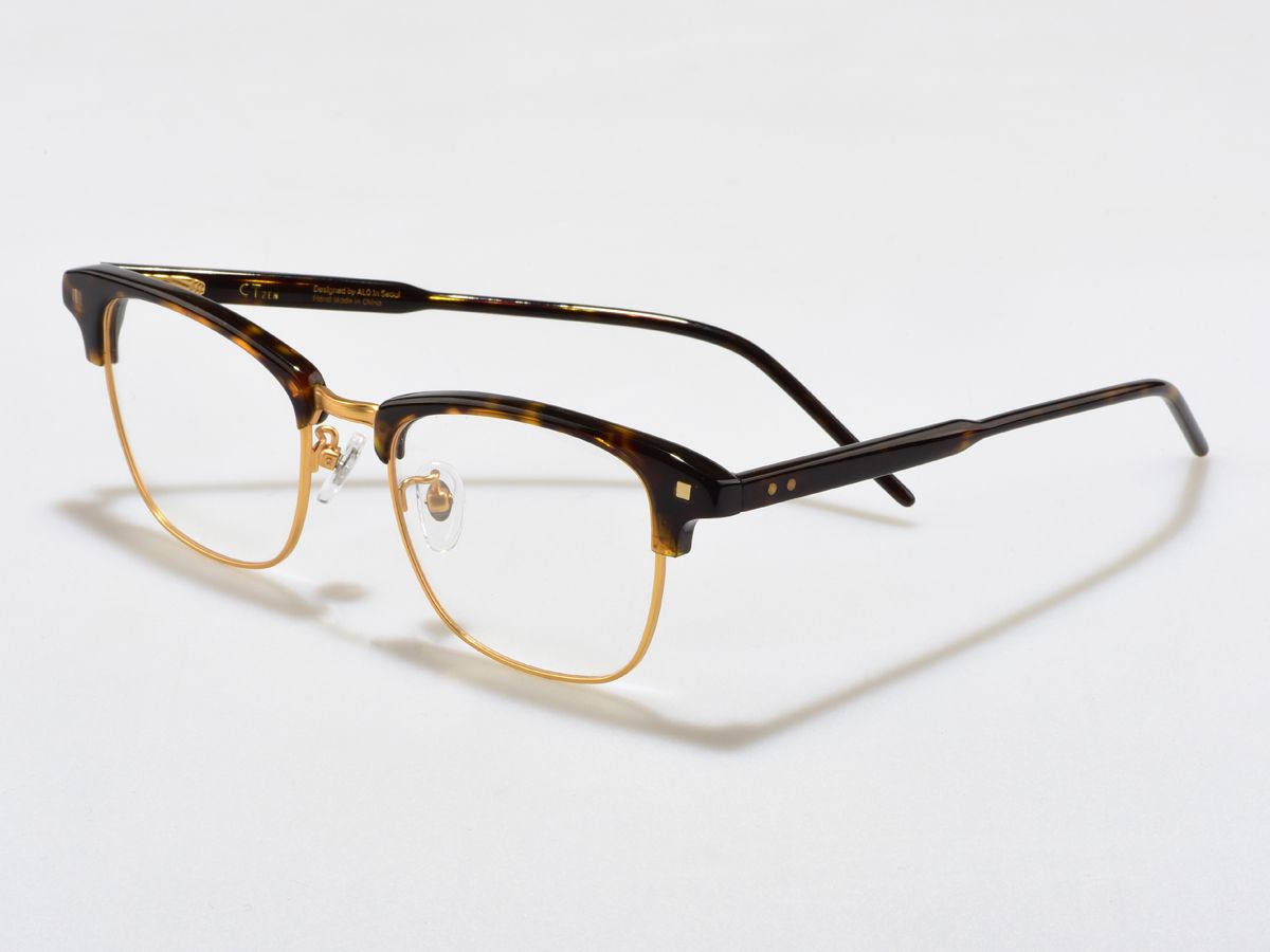 알로아이웨어(ALO EYEWEAR) [ALO:CTZEN] CI9708B C3 모던클래식 세미오버사이즈 호피 하금테