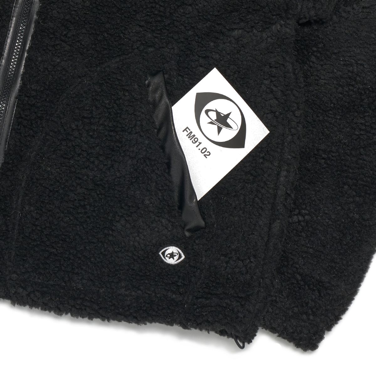 에프엠9102(FM91.02) TEDDY BEAR & PAISLEY REVERSIBLE JACKET black