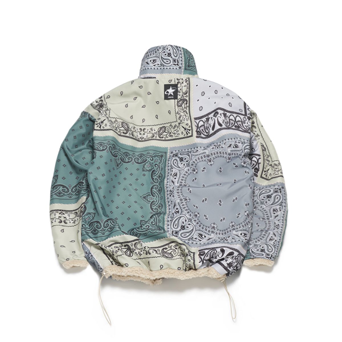 에프엠9102(FM91.02) TEDDY BEAR & PAISLEY REVERSIBLE JACKET beige