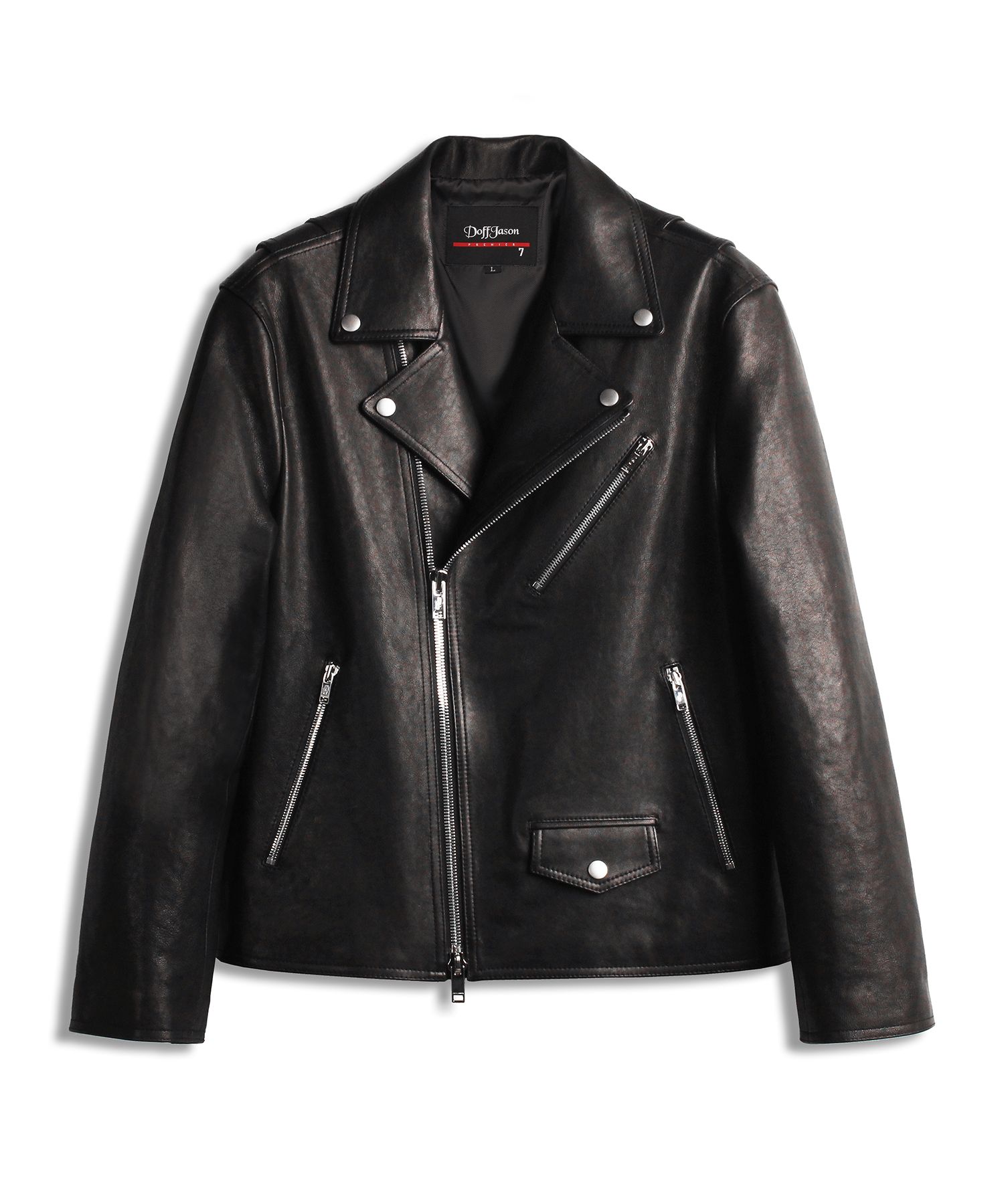 Musinsa Doff jasonレザーシップジャケット MUSINSA | DOFFJASON Overfit Vegan Leather Crop Single Jacket