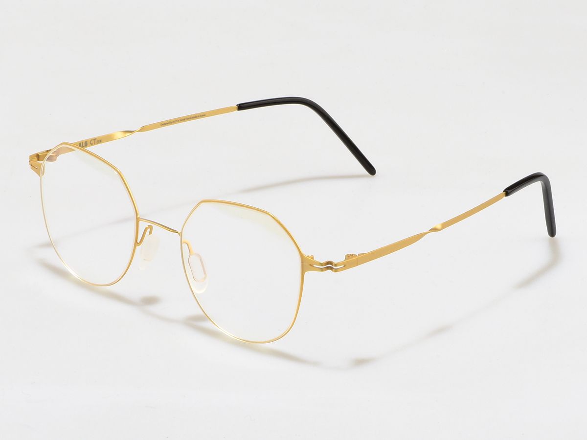 알로아이웨어(ALO EYEWEAR) [ALO:CTZEN] CI8715C C1 슈퍼슬림 트위스트 초경량 골드 메탈 안경테