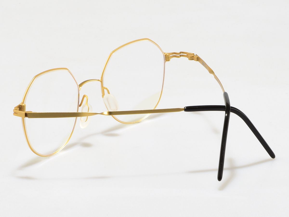 알로아이웨어(ALO EYEWEAR) [ALO:CTZEN] CI8715C C1 슈퍼슬림 트위스트 초경량 골드 메탈 안경테
