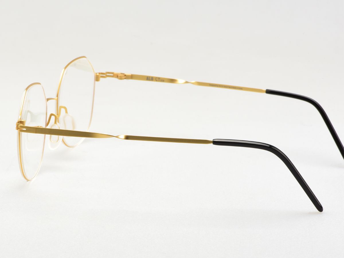 알로아이웨어(ALO EYEWEAR) [ALO:CTZEN] CI8715C C1 슈퍼슬림 트위스트 초경량 골드 메탈 안경테