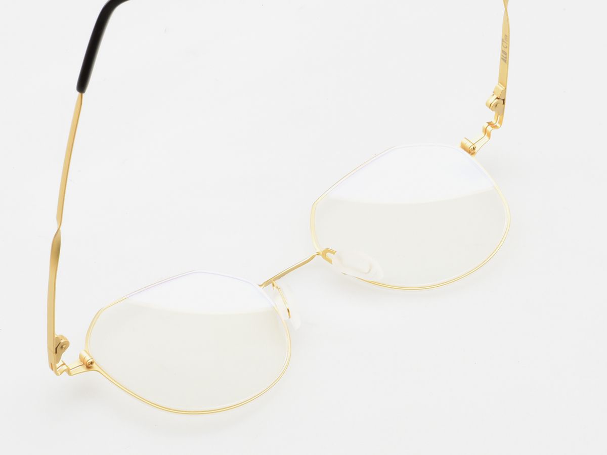 알로아이웨어(ALO EYEWEAR) [ALO:CTZEN] CI8715C C1 슈퍼슬림 트위스트 초경량 골드 메탈 안경테